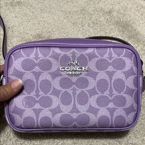 Coach purple camera crossbody bad